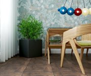 Protiskluzná retro dlažba Settecento Gallery Iroko Grip 48x48 - hnědá
