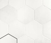 Dlažba jako kámen Ape Sintra Hexa  Ice White 13,9x16 - bílá