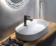Isvea Infinity Oval Keramické Umyvadlo Na Desku, 60x40cm, Bílá Mat