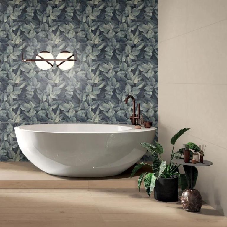 Realizace ABK Wide&Style dekor Foliage a základ Alabaster