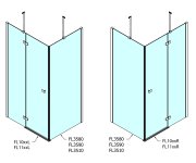 Polysan Fortis Boční Stěna 800mm, čiré Sklo