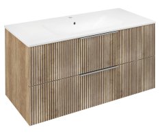 Sapho Cirasa Strip Umyvadlová Skříňka 99,8x52x46cm, Dub Alabama