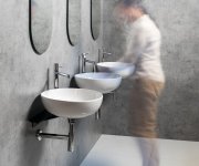 Sapho Tetris Umyvadlo S Konzolí Pro Stojánkovou Baterii, černá Mat