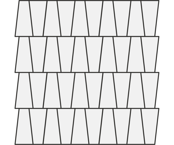 Mozaika Sant Agostino Waystone Trapex Light 30x30 - bílá