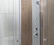 Aqualine Tusa Sprchový Panel 200x1400mm, Stříbrná