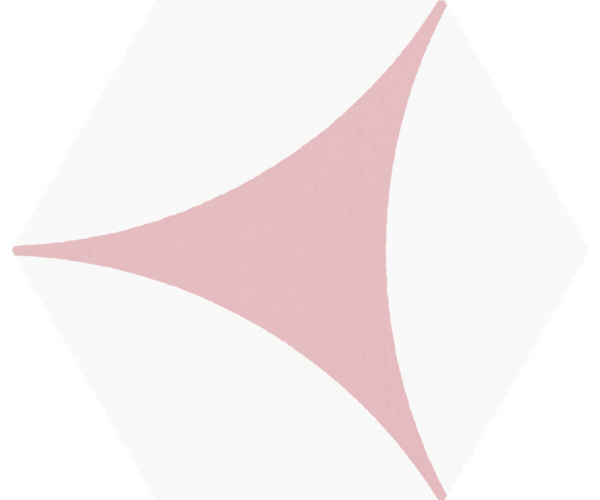 Vzorovaná dlažba Codicer Hex 25 Porto Venere Pink 22x25