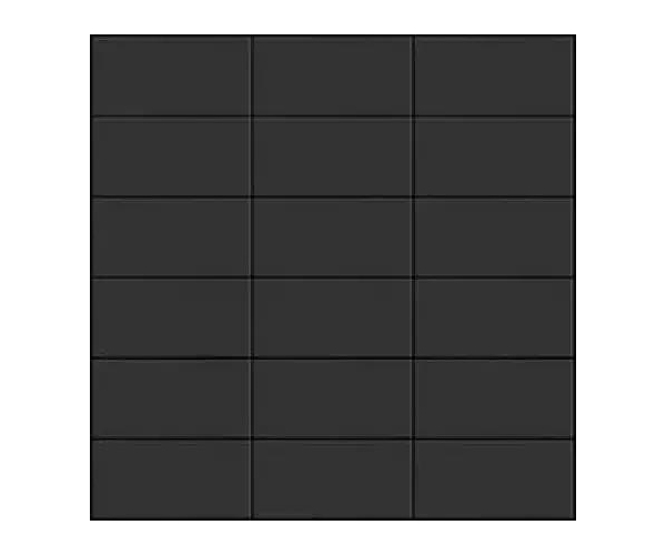 Mozaika Appiani Seta Carbone 30x30 (5x10) Matt. - antracitová