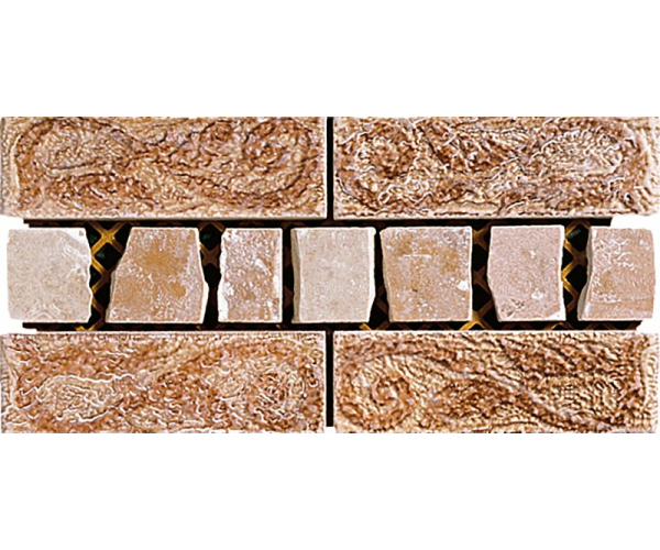 Dlažba jako cihla Del Conca/Faetano HRN Carpegna Fascia Lineare 15x30 - cihlová