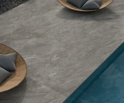 Dlažba jako kámen Caesar Quartz Essence Burnt 40x60 Rett. - šedá