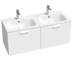 Skříňka pod dvojumyvadlo Chrome II - SD Chrome II 120, bílá, madlo 152 mm, bílá