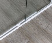 Aqualine Amico Sprchové Dveře Výklopné 1040-1220x1850mm, čiré Sklo