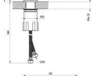 Umyvadlová stojánková baterie Solar SL 014.00 - SL 014.20BLM Umyvadlová stojánková baterie 240 mm bez výpusti, černá matná X070489