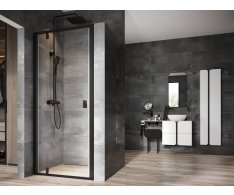 Sprchové dveře Nexty NDOP1 - NDOP1 80, černá+transparent