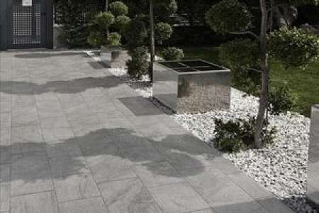 Šedá dlažba na terasu Del Conca Quartz Grey 40x80 (tl.18mm)