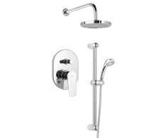 Aqualine Lotta Podomítkový Sprchový Set S Pákovou Baterií, 2 Výstupy, Chrom