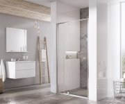 Sprchové dveře Pivot PDOP2 - PDOP2 110, satin+transparent 03GD0U00Z1