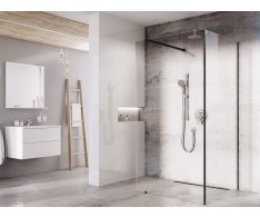 Sprchový kout Walk-In model Corner - Walk-In Corner Set 120x80, černá+transparent