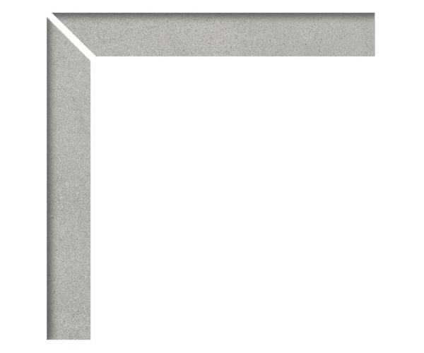 Sokl jako kámen APE Burlington Zanquin Recto Izq. Grey 7,5x60 Rett. - šedá
