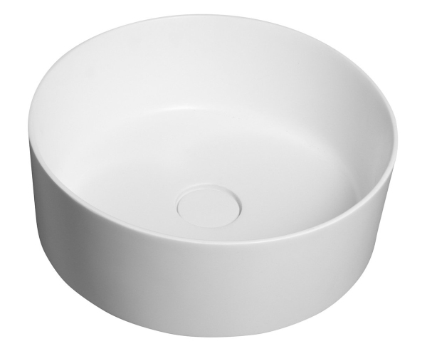 Sapho Thin Umyvadlo Na Desku, Rockstone, ø 38 Cm, Bílá Mat