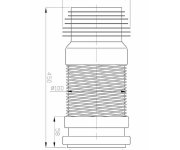 Bruckner Flexi Dopojení Pro Závěsné Wc, 450mm