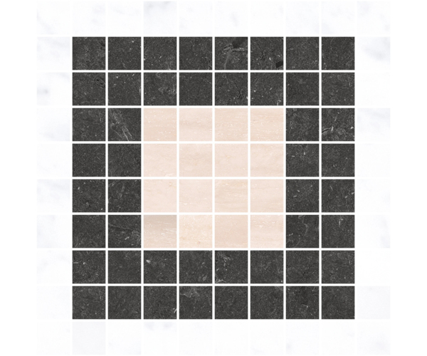 Mozaika jako mramor 41zero42 Italic Carrara Mosaic MIX A 30x30
