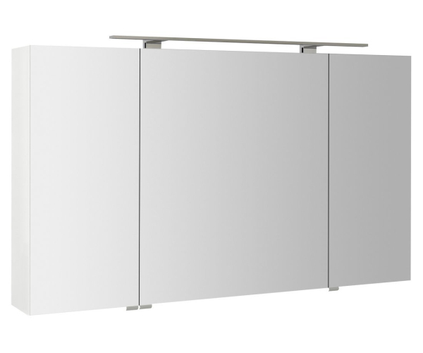 Sapho Mirró Galerka S Led Osvětlením, 3x Dvířka, 120x70x16cm, Bílá
