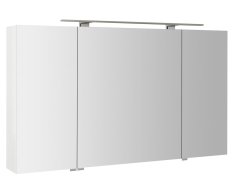 Sapho Mirró Galerka S Led Osvětlením, 3x Dvířka, 120x70x16cm, Bílá
