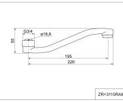 Ramínko Pákové Bat. Zr A Pr 3115/z Ploché Tvarované ZR+3115RAM-Z