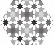 Retro dlažba Codicer Kasbah Mix Grey 22x25 Hexagonal