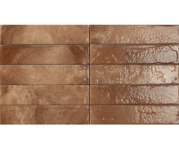Dlažba jako cihla CIR City Brown 6,5x29 Luc. - hnědá