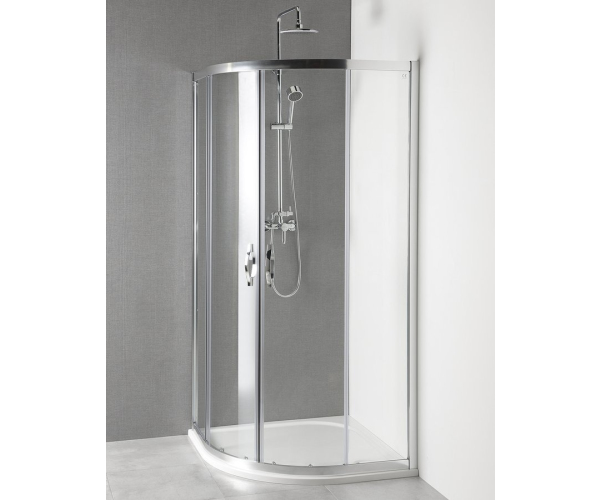 Gelco Akce čtvrtkruhová Sprchová Zástěna 900x900x1900mm, čiré Sklo