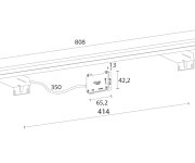 Sapho Pandora Led Svítidlo, 15 W, 808x15x112 Mm, Ip44, Chrom (26693ci)