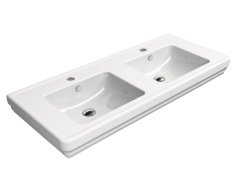 Gsi Classic Keramické Dvojumyvadlo 125x54 Cm, Bílá Extraglaze