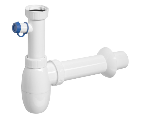 Bruckner Dřezový Sifon S Odbočkou 6/4", Dn50, Bílá
