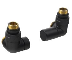 Sapho Corner Simply Připojovací Sada Ventilů Triaxiální, Pravé Provedení, černá Mat