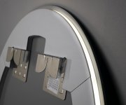 Sapho Velur Kulaté Zrcadlo S Led Podsvícením ø 60cm
