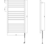 Sapho Redondo Elektrický Sušák Ručníků, Kulatý, 630x1160mm, 130w, Nerez Lesk