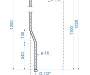 Pevné Rameno Sprchy * 3/4" S Růžicí 00860-34