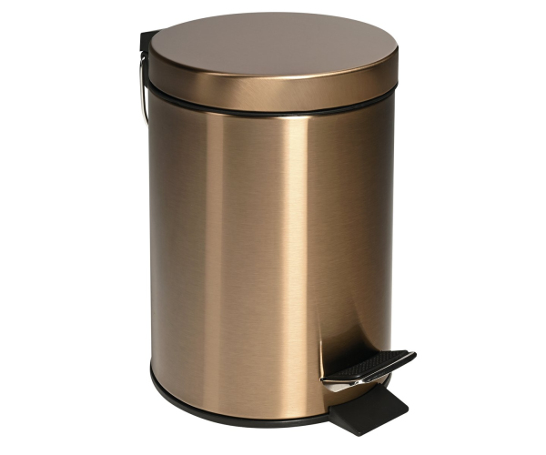 Sapho X-round Copper Odpadkový Koš 3l, Měď Mat