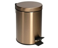 Sapho X-round Copper Odpadkový Koš 3l, Měď Mat