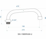 Výtokové Ramínko K Sk 01980u SK+1980RAM-U