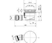 Polysan Vaničkový Sifon, Průměr 90mm, Dn40, Krytka Zlato Mat