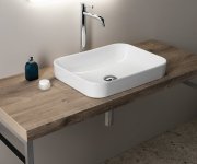 Isvea Sott Aqua Keramické Umyvadlo 50x38cm, Bílá