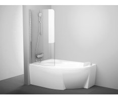 Vanová zástěna CVSK1 Rosa - CVSK1 Rosa 140/150 L, lesk+transparent