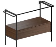 Gsi Pura Konstrukce Pod Umyvadlo 102,6x46cm, černá Mat/ořech