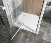 Aqualine Amico Sprchové Dveře Výklopné 1040-1220x1850mm, čiré Sklo