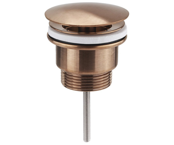 Sapho Umyvadlová Výpust 5/4“, Neuzavíratelná, Velká Zátka, 10-55mm, Měď Mat