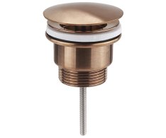 Sapho Umyvadlová Výpust 5/4“, Neuzavíratelná, Velká Zátka, 10-55mm, Měď Mat