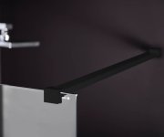 Polysan Modular Shower Black Jednodílná Zástěna Pevná K Instalaci Na Zeď, 800 Mm