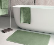 Gedy Fuzzy Koupelnová Předložka, 50x80cm, 100% Polyester, Protiskluz, Zelená